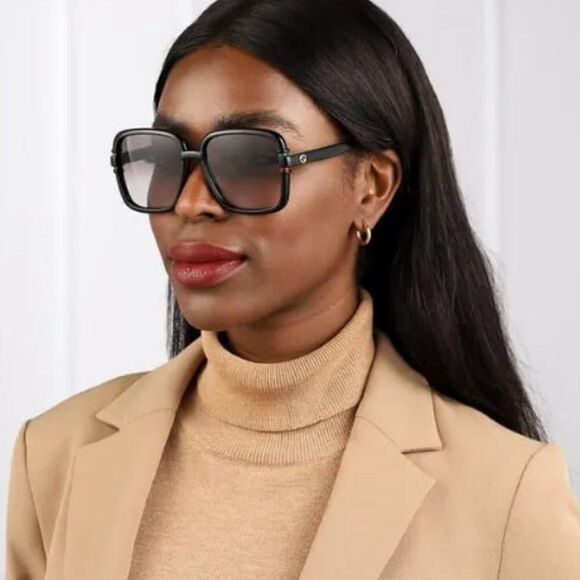 Gucci Accessories - SALE! NEW GUCCI GG1066S 001 Black Gray Gradient Butterfly Women Sunglasses